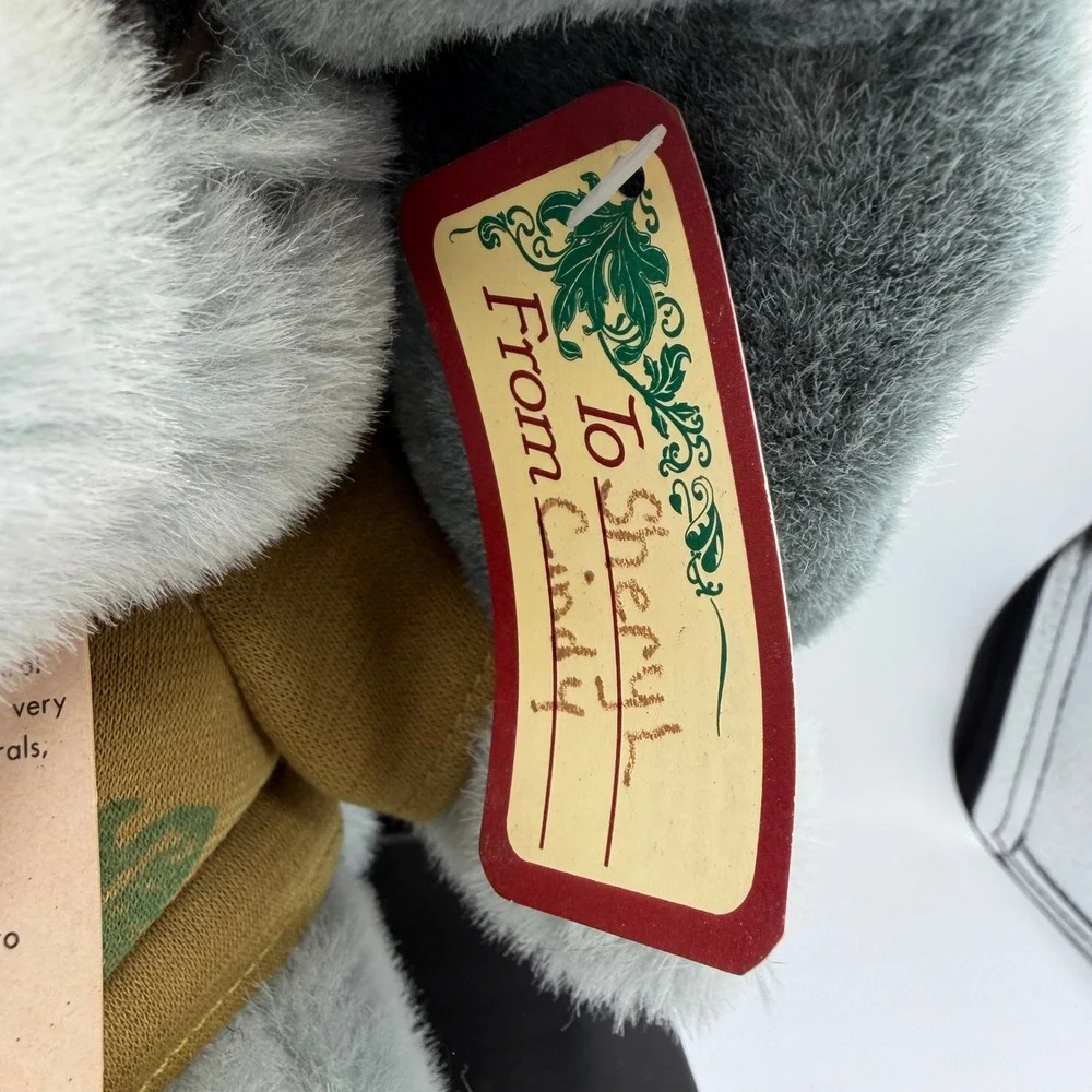 Vintage Dan Dee National Wildlife Federation Elephant Plush Safari Hat Shirt New